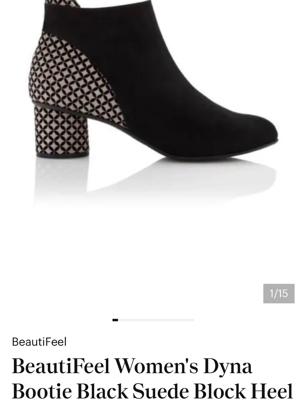 NWT BeautiFEEL Dyna Booties Size 40 (9.5)